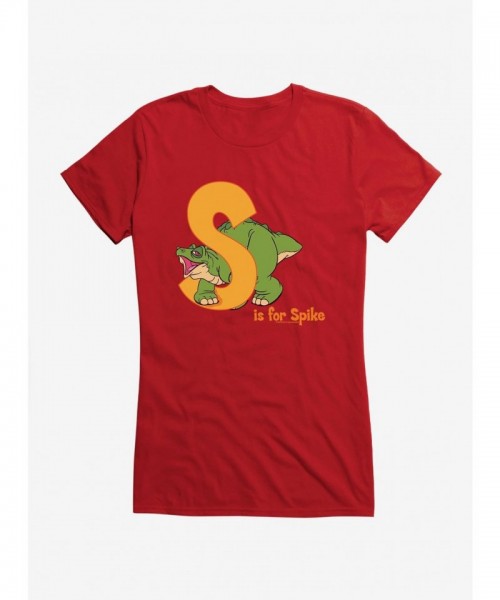The Land Before Time Spike Alphabet Junior T-Shirt for Girls