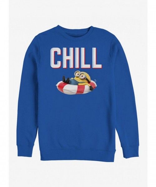 Minions Chill Grey Sweatshirt - Unisex Floatie Style