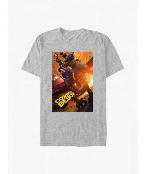 Cowboy Bebop Unisex Grey Crewneck T-Shirt