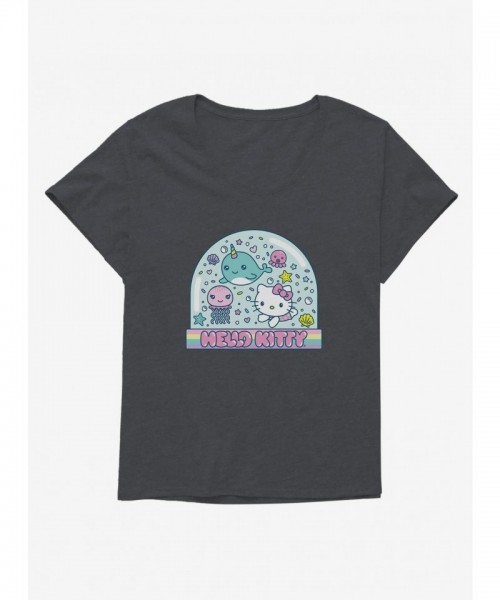 Hello Kitty Vacation Themed Plus Size T-Shirt for Girls