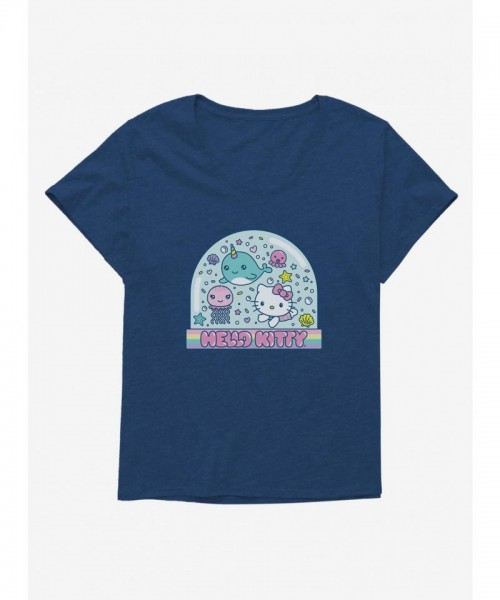 Hello Kitty Vacation Themed Plus Size T-Shirt for Girls