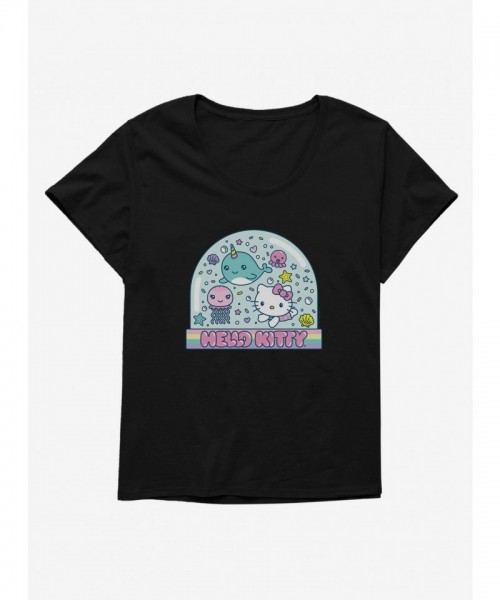 Hello Kitty Vacation Themed Plus Size T-Shirt for Girls
