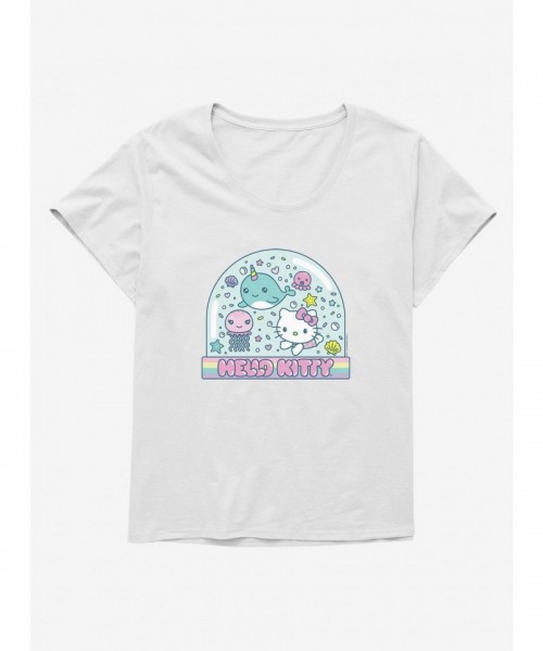 Hello Kitty Vacation Themed Plus Size T-Shirt for Girls