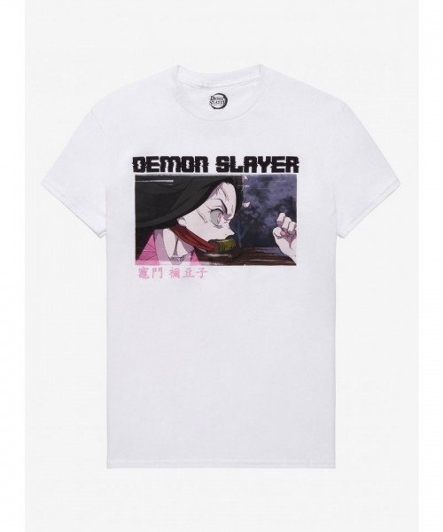 Nezuko Demon Slayer Enraged Anime Tee for Girls