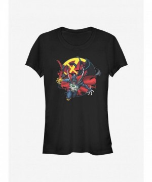 Marvel Venomized Doctor Strange Icon Tee for Girls - Black