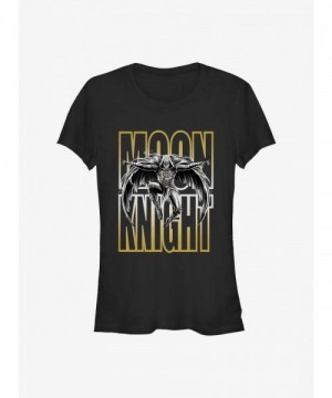 Marvel Moon Knight Girls Jumpsuit Cotton T-Shirt - Black