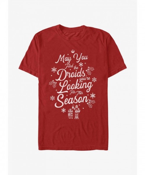 Star Wars Red Found Droids Tee - Men's Lightweight Comfort
