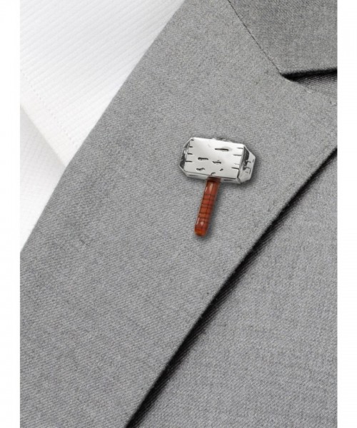 Marvel's Official Mini 3D Thor Hammer Lapel Pin for Men
