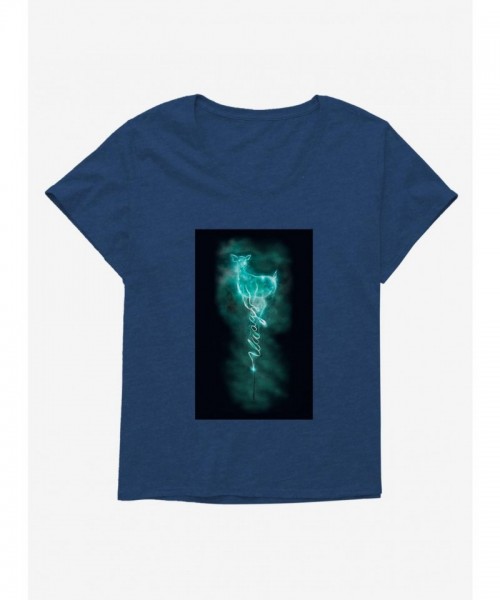 Harry Potter Doe Patronus Wand T-Shirt for Girls Plus Size
