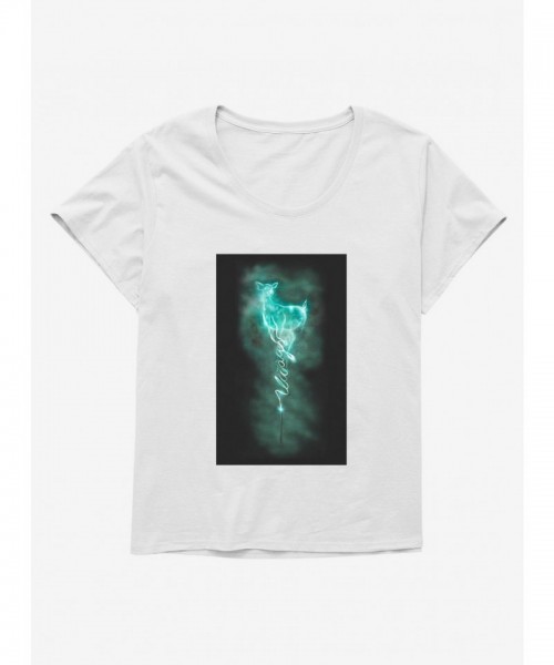 Harry Potter Doe Patronus Wand T-Shirt for Girls Plus Size