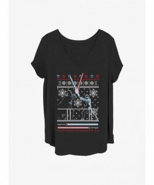 Star Wars Plus Size Girls Ugly Feud T-Shirt - Black
