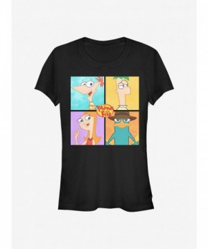 Disney Phineas and Ferb Graphic Tee for Girls - Black