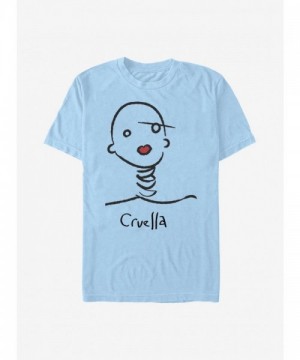 Disney Cruella Doodle T-Shirt - Blue Men's Size