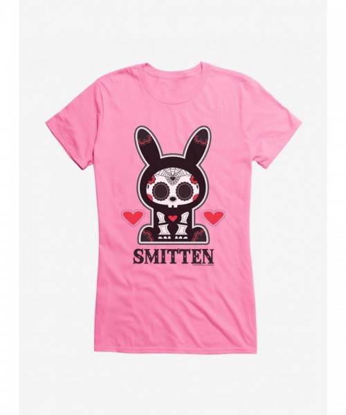 Skelanimals Girls Smitten Cartoon T-Shirt - Lightweight Cotton