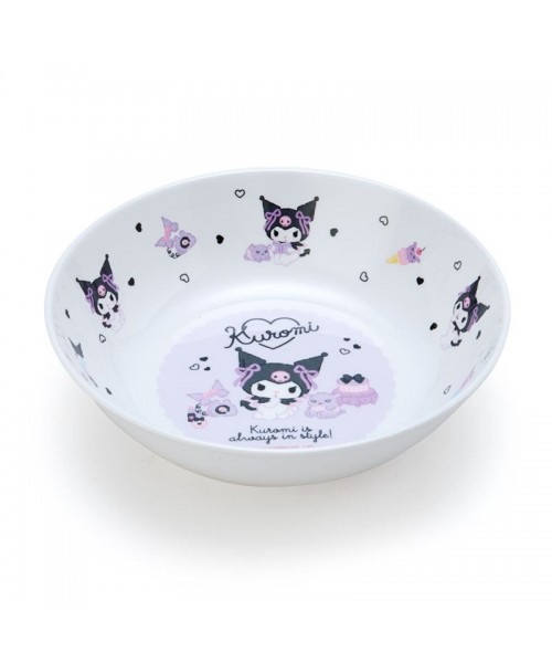 Kuromi Adorable Melamine Plate with Style Quote