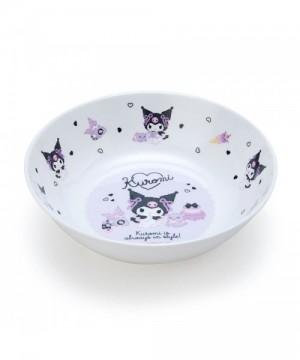 Kuromi Adorable Melamine Plate with Style Quote
