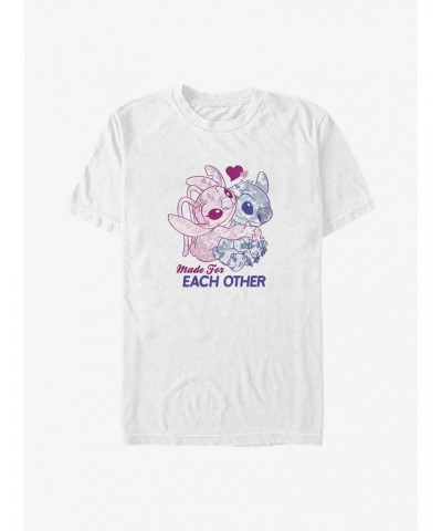 Disney Lilo & Stitch Angel & Stitch Made For Each Other Big & Tall T-Shirt $9.57 T-Shirts