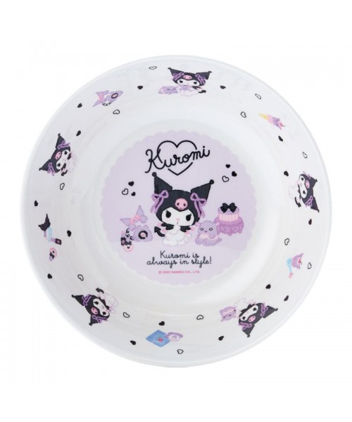 Kuromi Adorable Melamine Plate with Style Quote