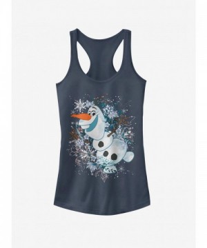 Disney Olaf Snowflake Storm Blue Tank Top for Girls