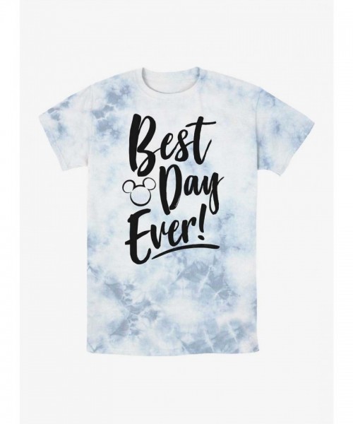 Disney Mickey Mouse Tie-Dye T-Shirt for Men - Best Day Ever Edition