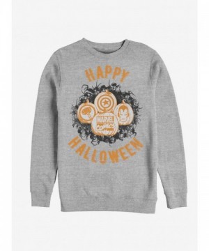 Marvel Avengers Grey Marvel Pumpkins Unisex Sweatshirt