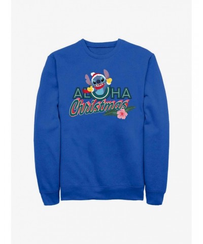 Disney Lilo & Stitch Aloha Christmas Crew Sweatshirt $17.71 Sweatshirts
