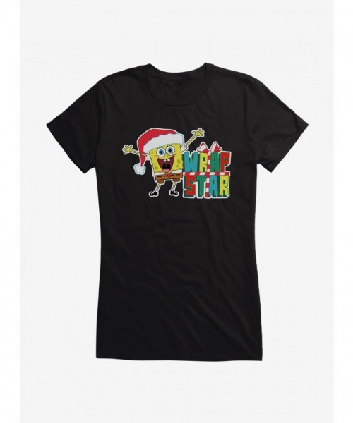 SpongeBob SquarePants Girls Wrap Star Junior T-Shirt
