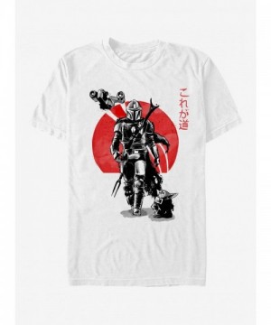 Mandalorian Sumi Ink Soft T-Shirt - White Unisex