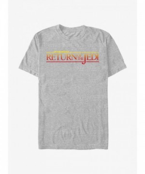Star Wars 40th Anniversary Grey Logo T-Shirt for Men