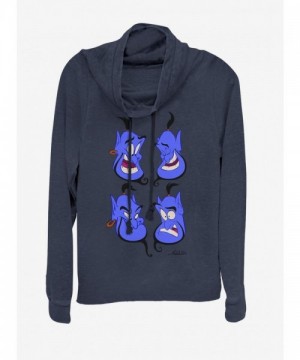 Disney Aladdin Genie Faces Lightweight Sweatshirt - Blue for Girls