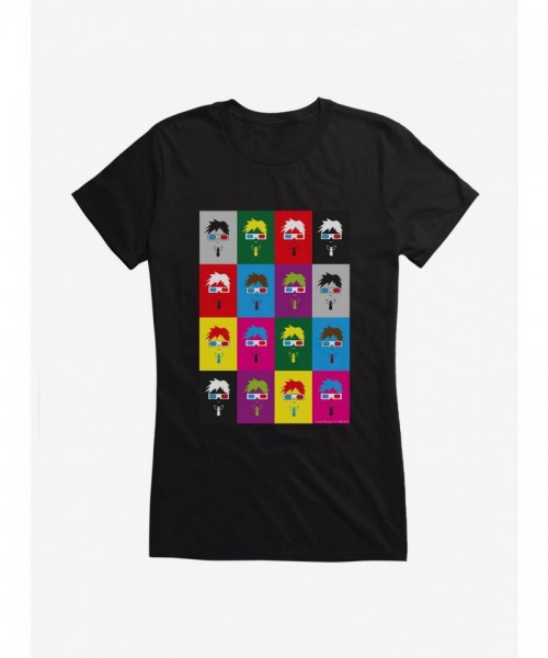 Doctor Who Tenth Doctor Colorful Art Tee for Girls