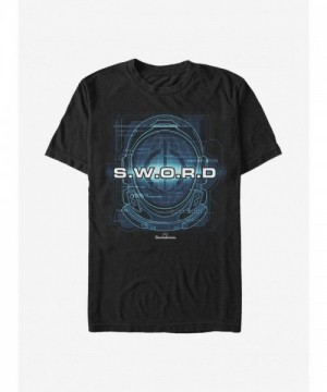 Marvel S.W.O.R.D At Work Unisex T-Shirt - Black