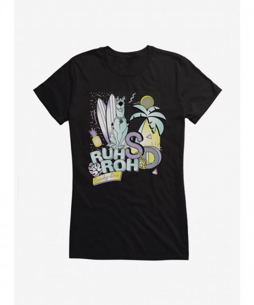 Scooby-Doo Retro Girls T-Shirt - Lightweight Cotton Chillin' Tee