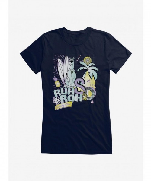 Scooby-Doo Retro Girls T-Shirt - Lightweight Cotton Chillin' Tee