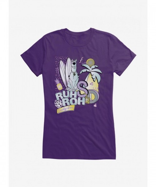 Scooby-Doo Retro Girls T-Shirt - Lightweight Cotton Chillin' Tee