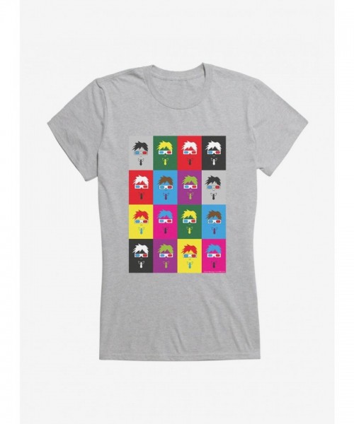 Doctor Who Tenth Doctor Colorful Art Tee for Girls
