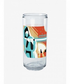 Star Wars Clear Geometric Obi-Wan Kenobi Can Cup - Durable Tritan Plastic