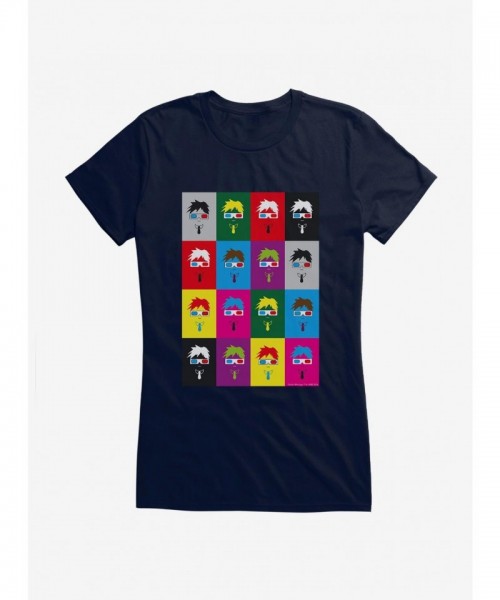 Doctor Who Tenth Doctor Colorful Art Tee for Girls