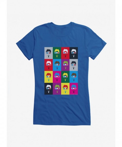 Doctor Who Tenth Doctor Colorful Art Tee for Girls