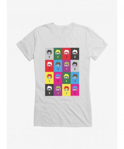Doctor Who Tenth Doctor Colorful Art Tee for Girls