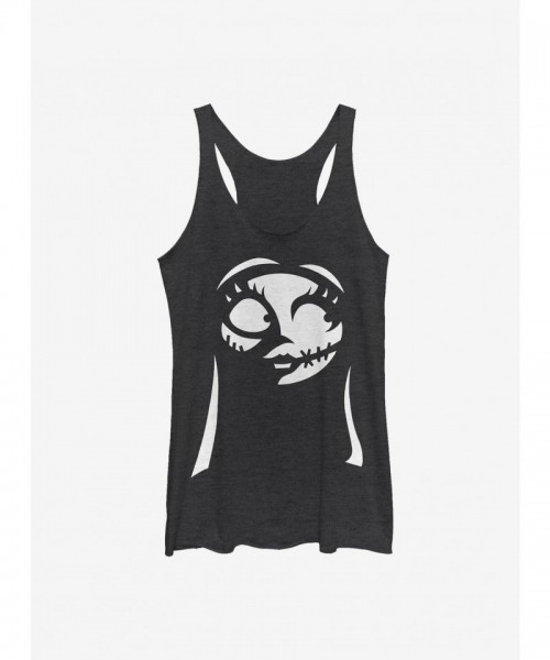 Disney Nightmare Before Christmas Sally Girls Tank Top - Junior Black