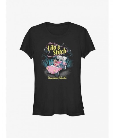 Dsny Lilo Stch 50S Stitch Girls T-Shirt $10.96 T-Shirts