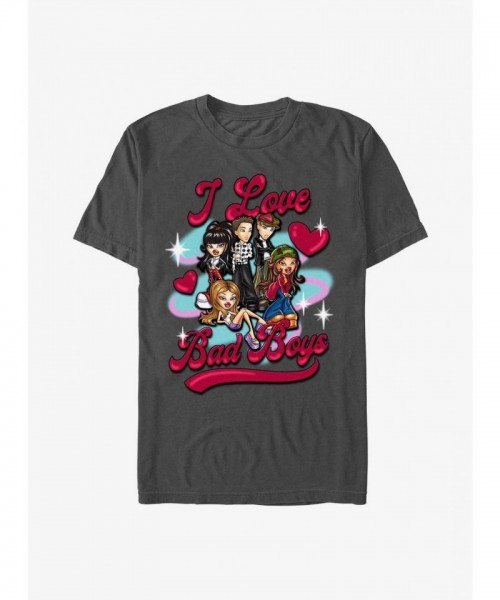Bratz Grey I Love Bad Boys Men's T-Shirt