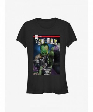 Marvel Legacy She-Hulk Graphic Tee - Black Junior Size