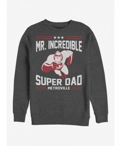 Disney Pixar The Incredibles Sporty Super Dad Crew Sweatshirt $16.24 Sweatshirts