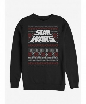 Star Wars Ugly Christmas Logo Sweater - Black Men's