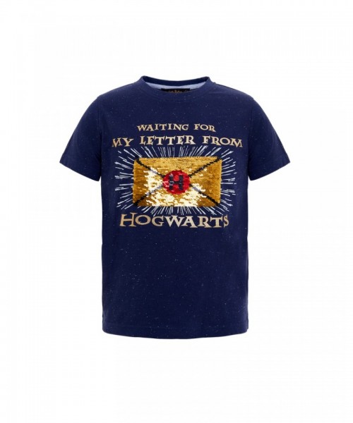 Magic Hogwarts Letter Sequin T-Shirt for Boys