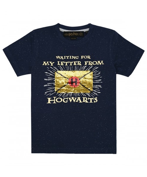 Magic Hogwarts Letter Sequin T-Shirt for Boys