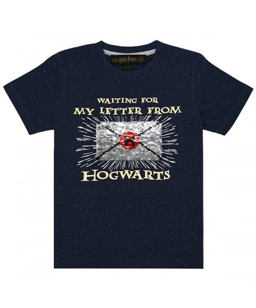 Magic Hogwarts Letter Sequin T-Shirt for Boys