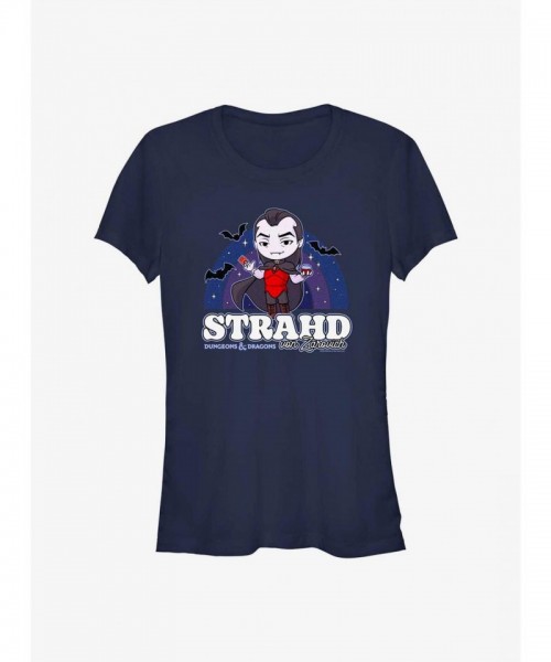 Chibi Strahd Dungeons & Dragons T-Shirt - Junior Size Blue